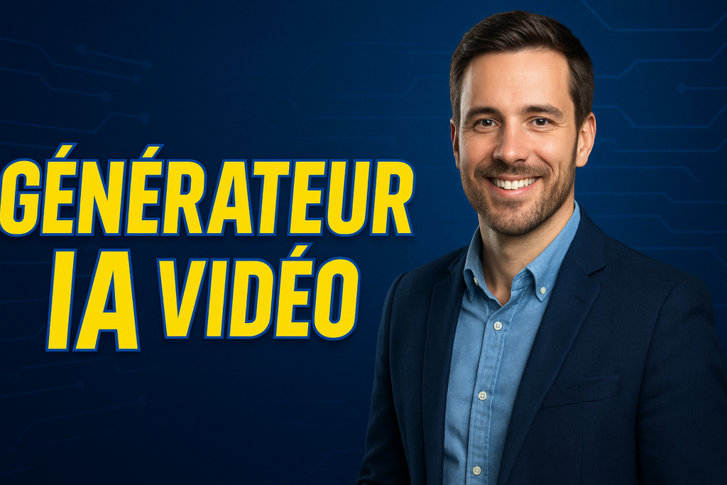 Entrepreneur satisfait de choisier un générateur de vidéo ia