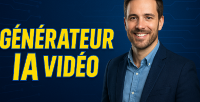 Entrepreneur satisfait de choisier un générateur de vidéo ia